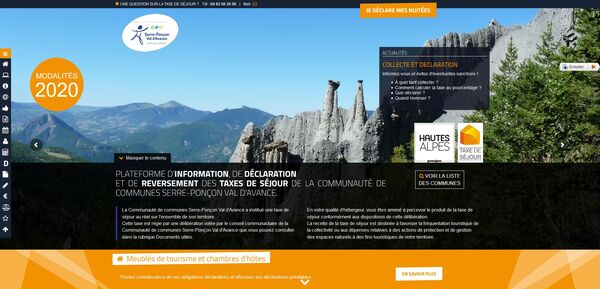 RENDEZ-VOUS SUR LA PLATEFORME DEDIEE ccspva.taxesejour.fr ! RENDEZ-VOUS SUR LA PLATEFORME DEDIEE ccspva.taxesejour.fr !